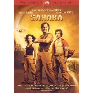 Sahara (Widescreen Edition) DVD Mathew McConaughey Penelope Cruz Steve Zahn